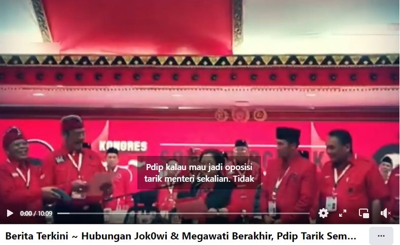 Fakta soal hubungan Jokowi-Megawati yang dikabarkan berakhir. (Facebook/Dukung NKRI Harga Mati)