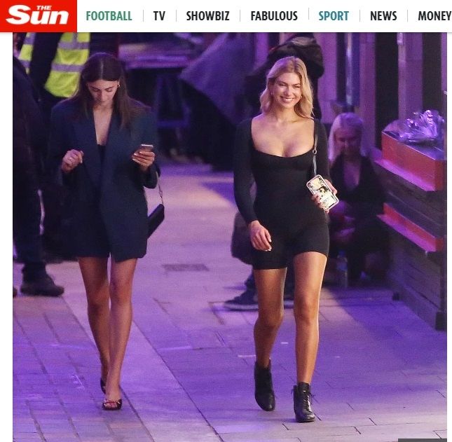 Wanita yang kencan dengan Dele Alli dan Ben Chilwell. (The Sun)