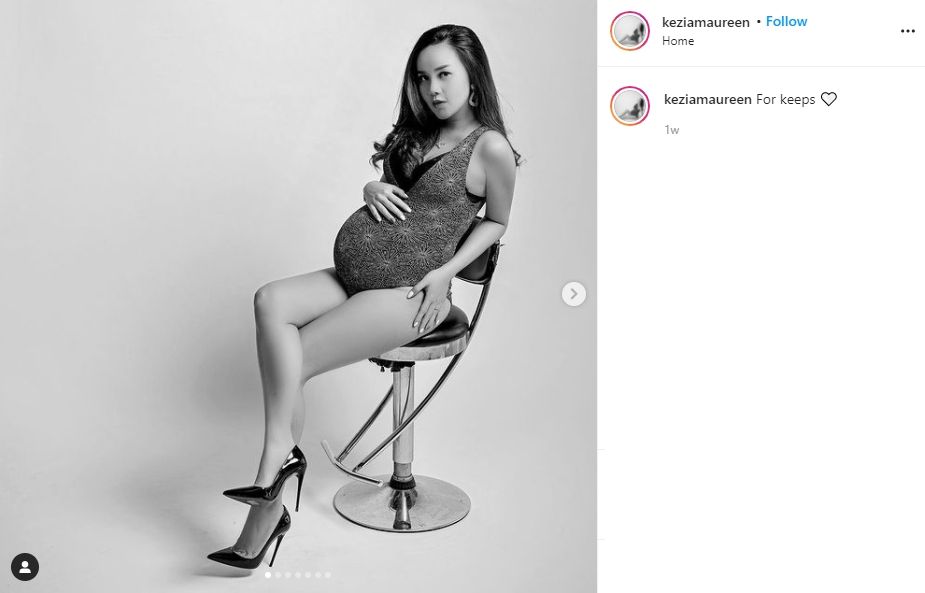 Kezia Maureen, istri Robert Rene Alberts yang baru melahirkan. (Instagram/keziamaureen)