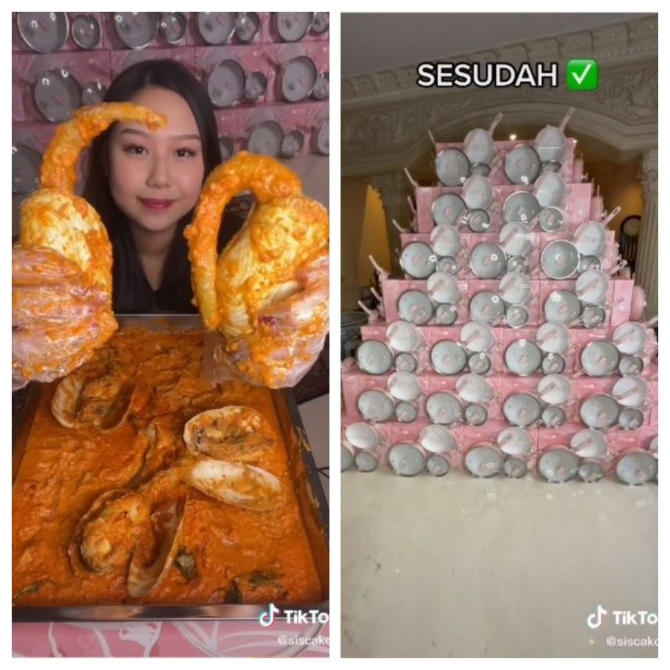 Sisca Kohl masak kerang Rp6 juta (TikTok @siscakohl).