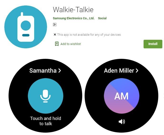 Aplikasi Walkie-Talkie. (Play Store)