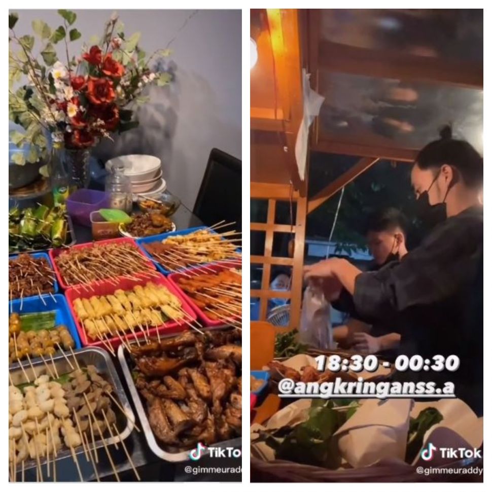 keseharian pedagang angkringan (TikTok @gimmeuraddy)