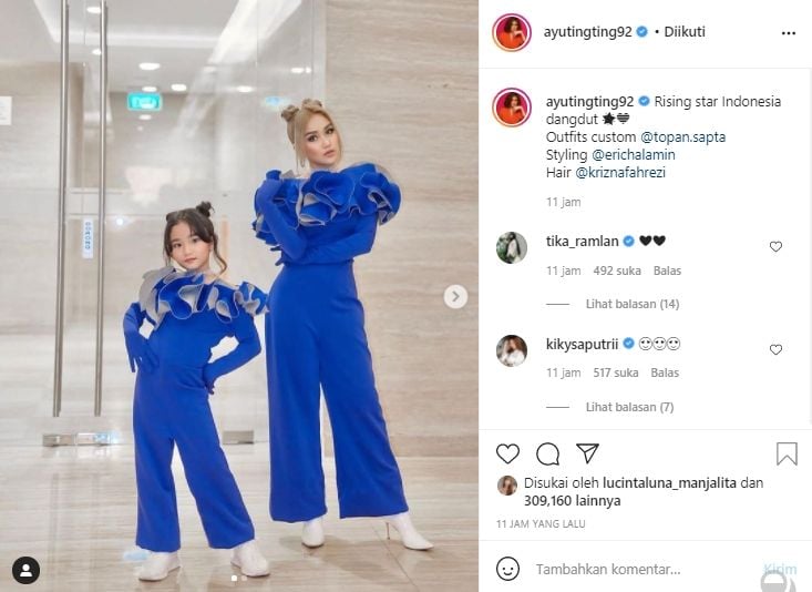 Ayu Ting Ting dan Bilqis (instagram.com)