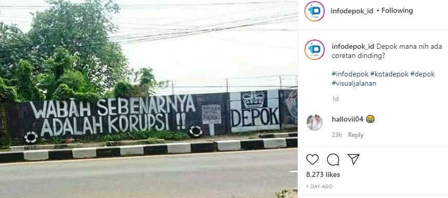 Mural di Depok [@Infodepok]