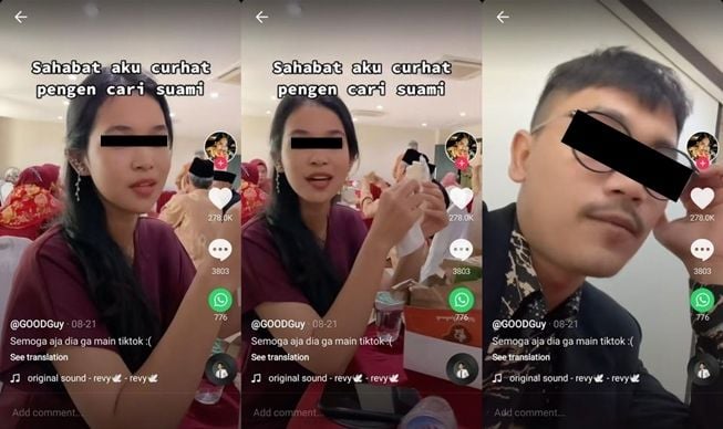 Viral pria diam-diam suka sama sahabat sendiri, videonya sukses bikin gemas. (TikTok/@ferotamajs)