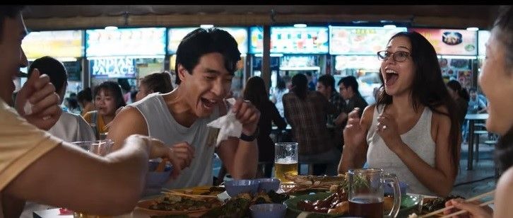 Adegan Crazy Rich Asians di Newton Food Centre (Foto: STB/Warner Bros Youtube)