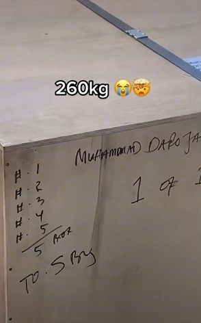 Paket 260 kg. (Tiktok/@febydr2)