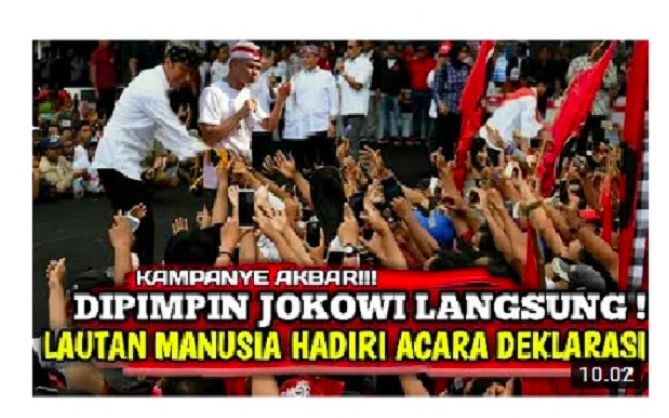 Jokowi datangi deklrasi Ganjar Pranowo [YouTube]