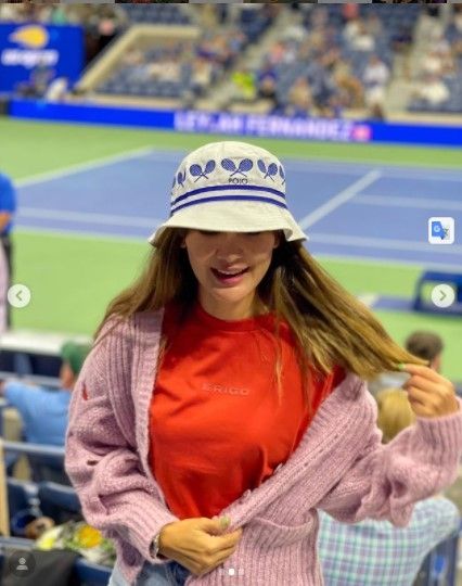 Luna Maya di US Open (Instagram)