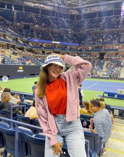 Luna Maya di US Open (Instagram)