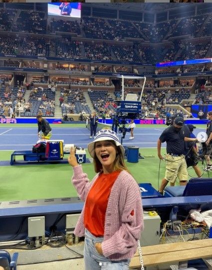 Luna Maya di US Open (Instagram)