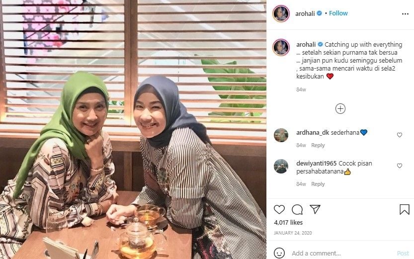 Potret Persahabatan Artis Era 90-an (Instagram/@arohali)