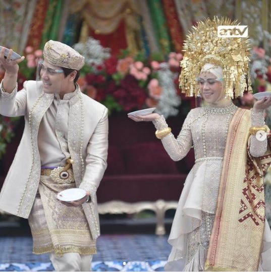 Momen Ngunduh Mantu Lesti Kejora dan Rizky Billar. [Instagram/antv_official]