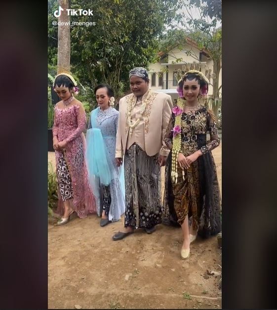Viral Pria Menikah dengan 3 Orang Wanita Sekaligus (tiktok.com/dewi_menges)