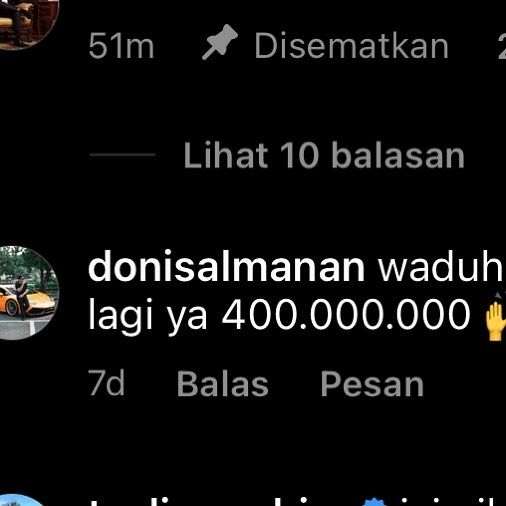 Doni Salmanan tawar minuman racikan Rizky Febian dengan harga Rp 400 juta.