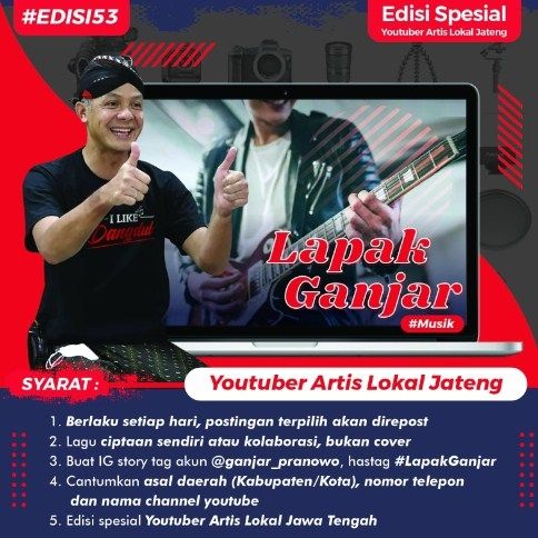 Gubernur Jateng, Ganjar Pranowo. (Dok: Pemprov Jateng)