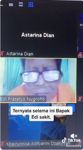 Dosen Tak Pernah Hidupkan Kamera Selama Mengajar Daring. (TikTok)
