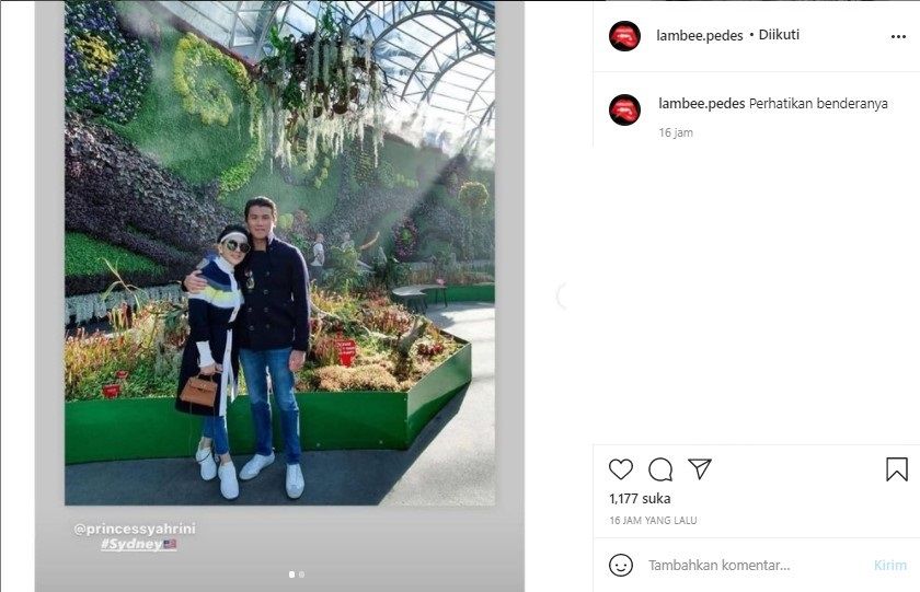 Unggahan Syahrini (Instagram)