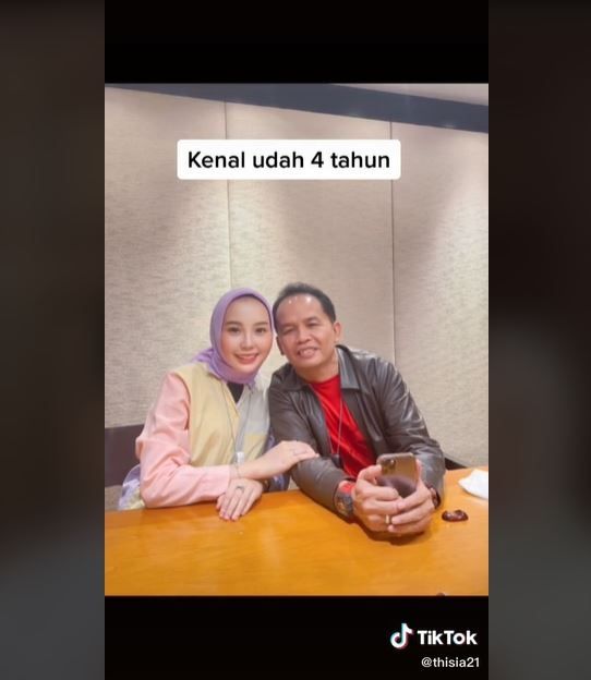 Kisah Cinta Beda Usia Putri Pariwisata Kalteng dan Anggota DPR (tiktok.com/@thisia21)