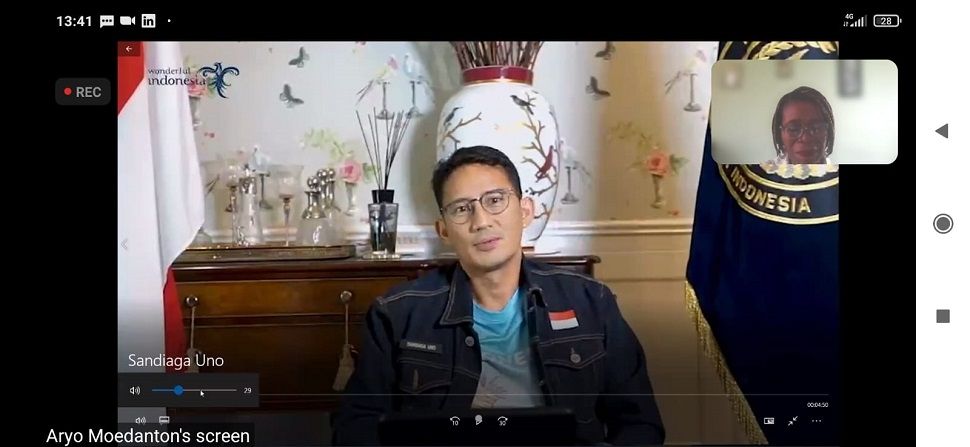 Menteri Parekraf Indonesia, Sandiaga Uno.