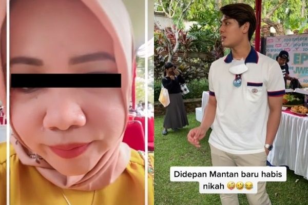 Viral Emak-emak Mati Gaya Terkepung Aktor Tenar. (TikTok)