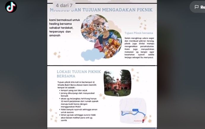 Permohonan Izin Piknik ke Suami Sahabat yang Posesif Ini Kelewat Kreatif. [tangkapan layar TikTok]