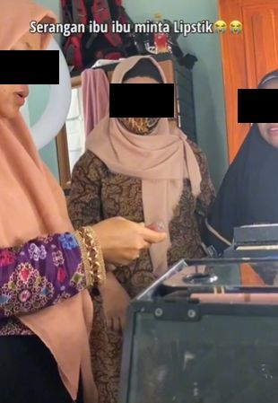 Tingkah emak-emak bikin MUA kesal. (Tiktok)