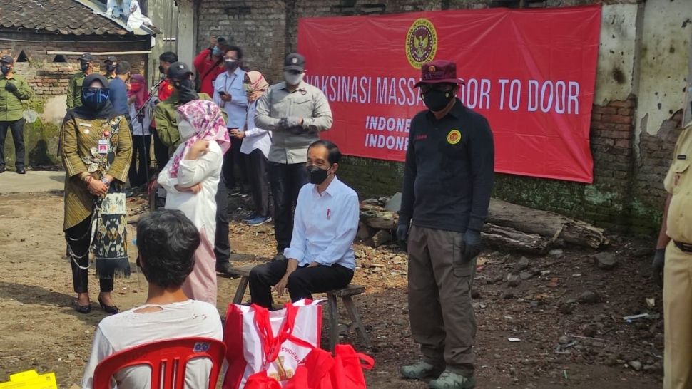 Presiden Joko Widodo vaksinasi door to door. (Dok: Istimewa)