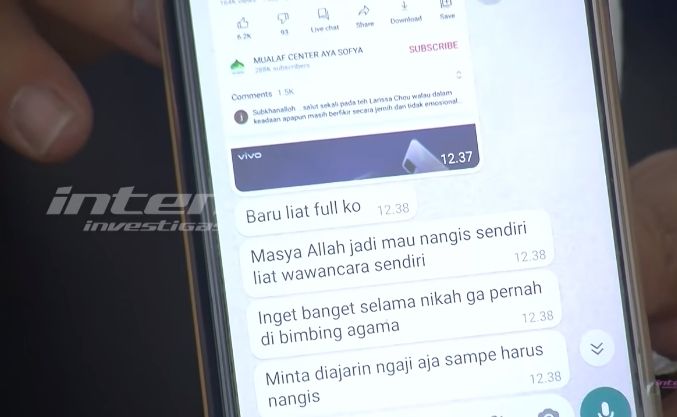 Larissa Chou tak pernah diajari Alvin Faiz mengaji (YouTube.com)