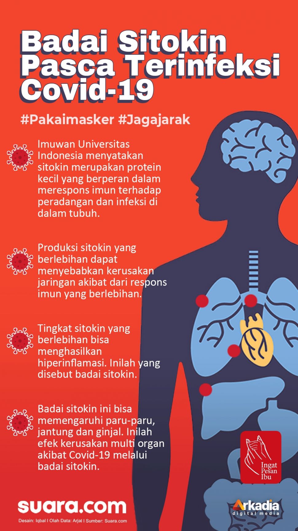 #INFOGRAFIS: Badai Sitokin Pasca Terinfeksi Covid-19