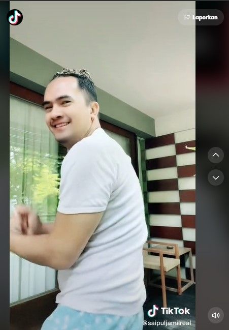 Gaya rambut baru Saipul Jamil (TikTok)