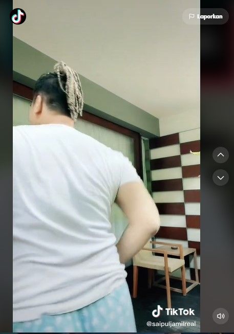 Gaya rambut baru Saipul Jamil (TikTok)