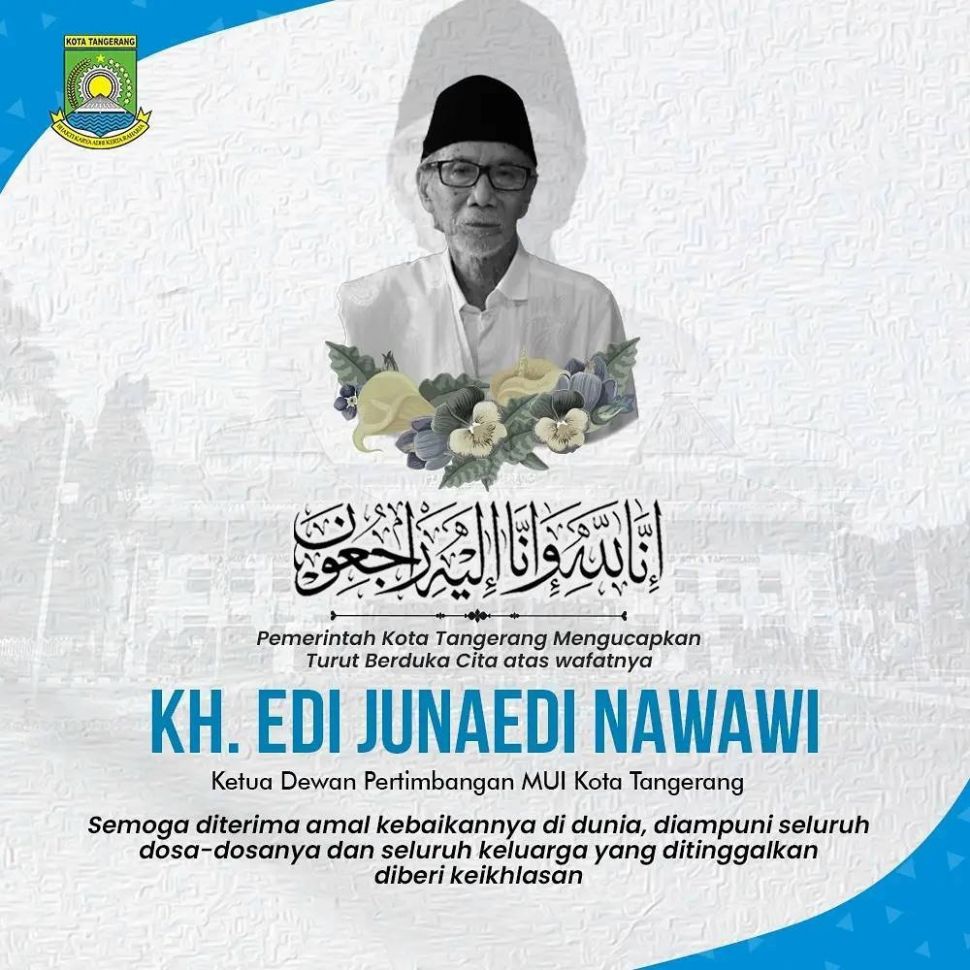 Kabar KH. Edi Junaedi Nawawi meninggal dunia. [Instagram @ariefwismansyah]