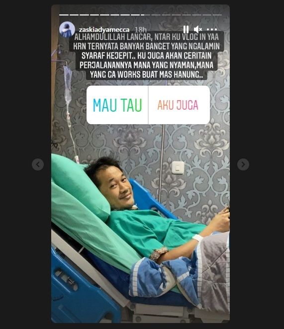 Hanung Bramantyo usai jalani operasi [Instagram]