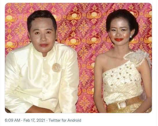 Makeup Pengantin Gagal saat Menikah (twitter.com/KocakTxt)