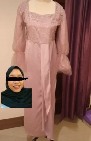 Curhat wanita jahit gaun lewat desainer mahal. (Tiktok)