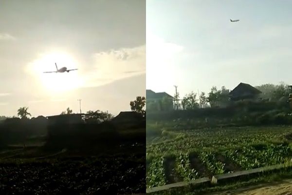 Viral Pria Angkat dan Terbangkan Pesawat Pakai Tangan Kosong. (TikTok)