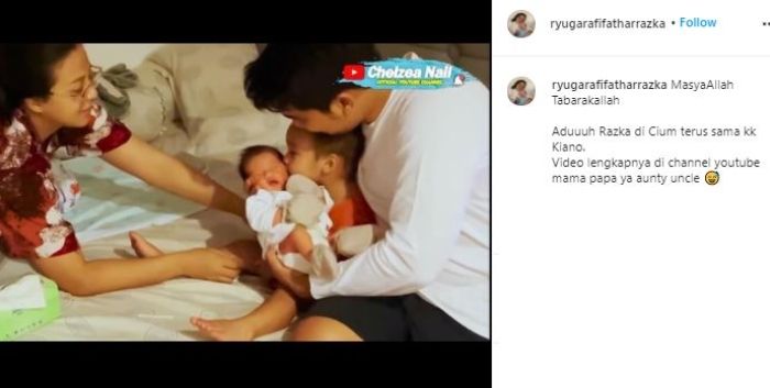 Kiano Tiger Wong dan Baby Razka. (Instagram)