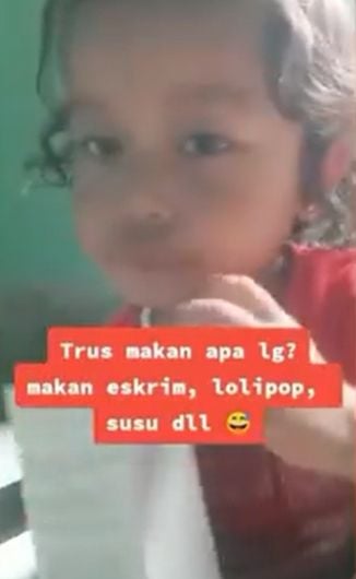 Bocah ceritakan pengalaman saat berada di dalam kandungan ibu. (Instagram/@nyinyir_update_official)