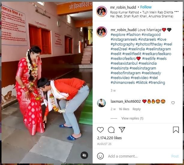 Viral Pengantin Pria Lakukan Ini untuk Hormati Istri, Panen Pujian (instagram.com/mr_robin_hudd)