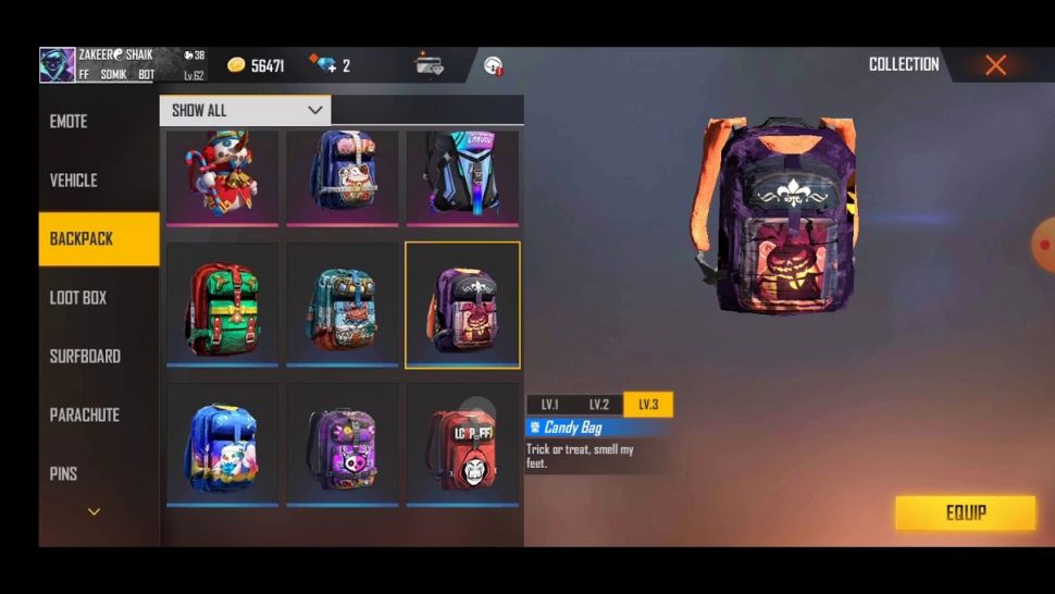 Hadiah kode redeem FF Free Fire, Pink Guardian Top dan Candy Bag (YouTube ss ladies tailor)