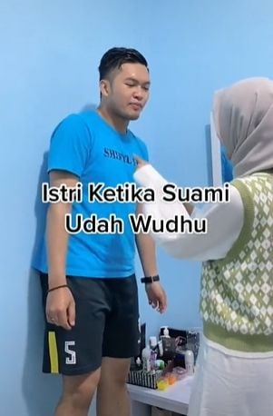 Suami ogah disentuh istri. (Tiktok/@cicici567)