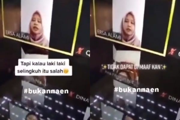 Viral Diskusi Online Bahas Perempuan Boleh Selingkuh Tapi Lelaki Tidak. (Twitter/@Mei2Namaku)