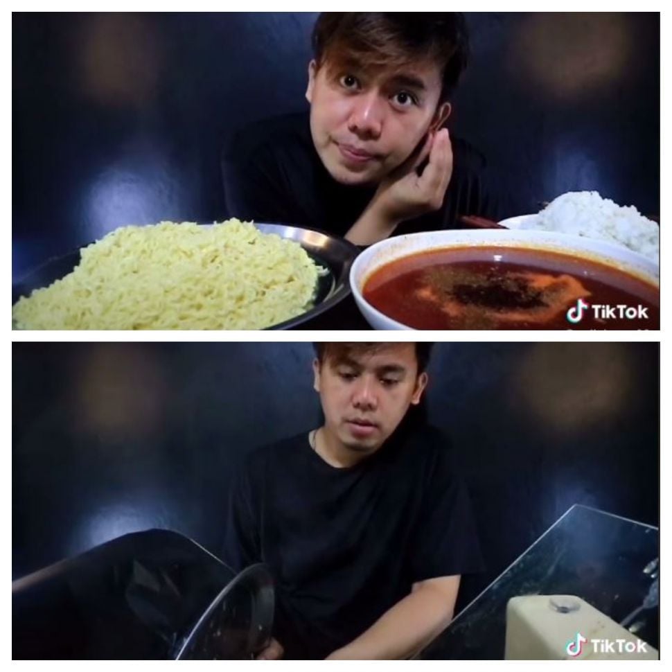 Mukbang mi instan (TikTok @egilukman28)