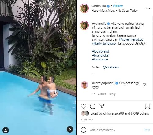 Kekompakan keluarga Widi Mulia dan Dwi Sasono (instagram.com)