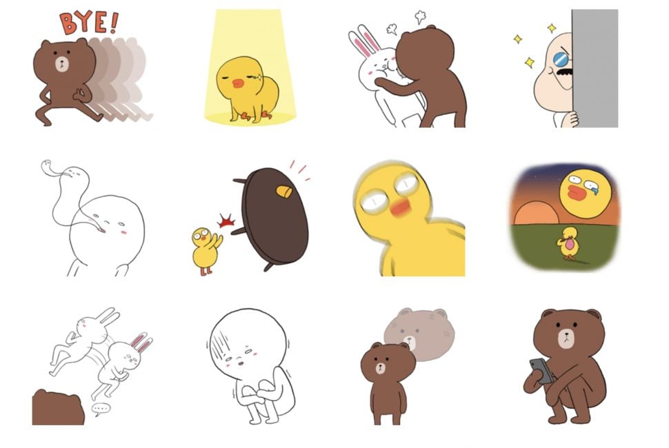 Stiker baru Line. [Line Indonesia]