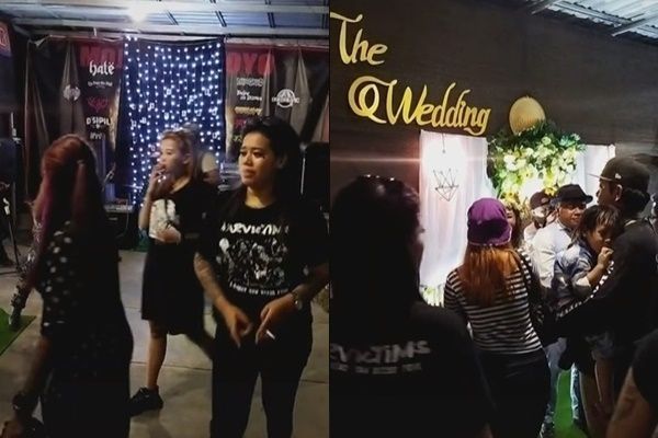 Begini jadinya kalau anak punk nikah. (TikTok)