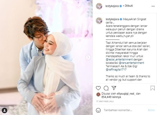 Rizky Billar dan Lesti Kejora (Instagram.com)