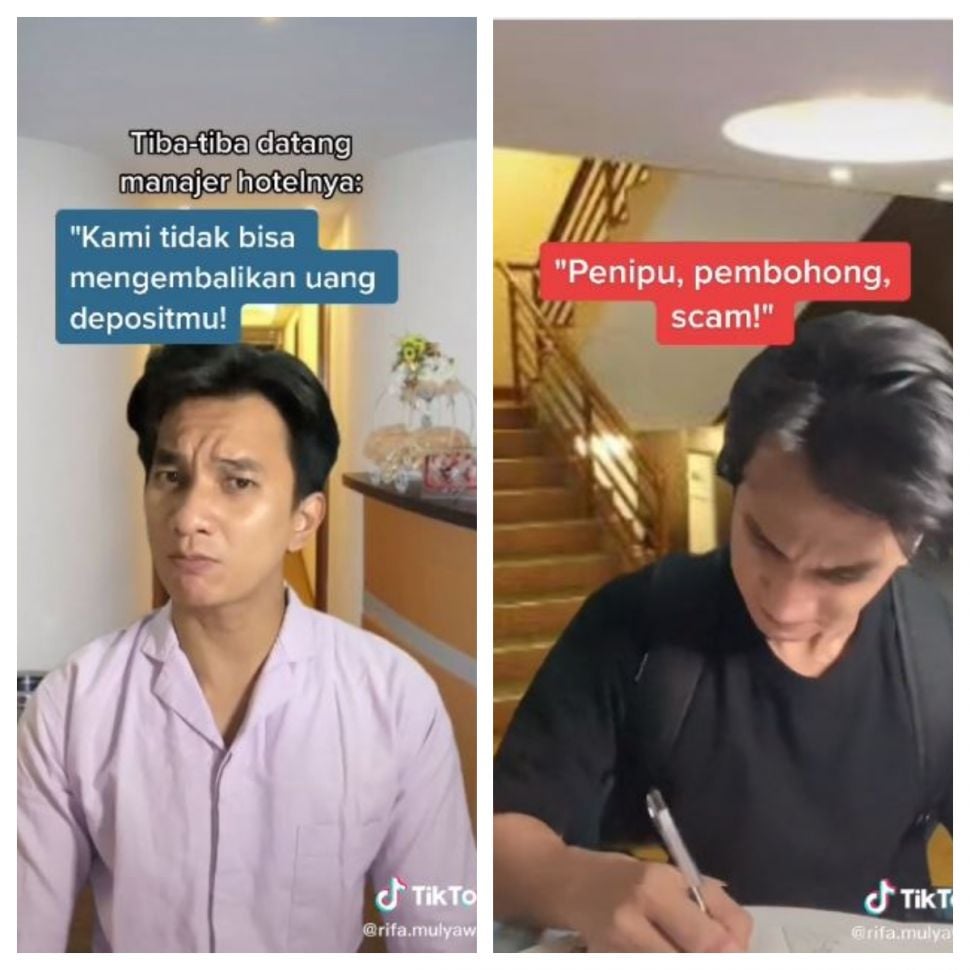 Tertipu hotel murah di Malaysia (TikTok @rifa.mulyawan)