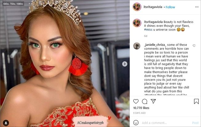 Potret terbaru Rita Gaviola setelah sukses menjadi influncer dan bintang televisi. (Instagram/@itsritagaviola)